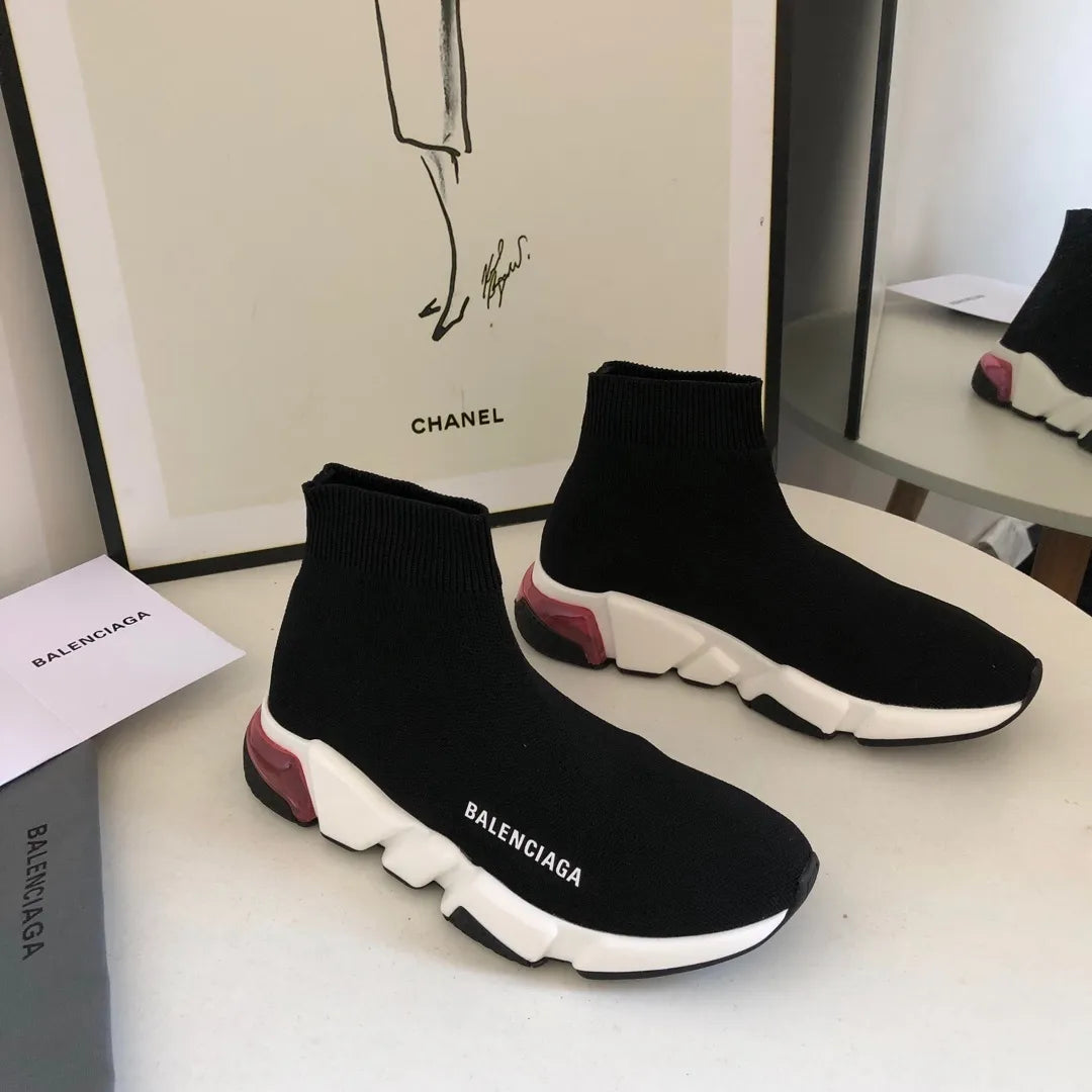 BLCG Speed Clear Sole Black Red Shoes Sneakers - bl0000031 image 2