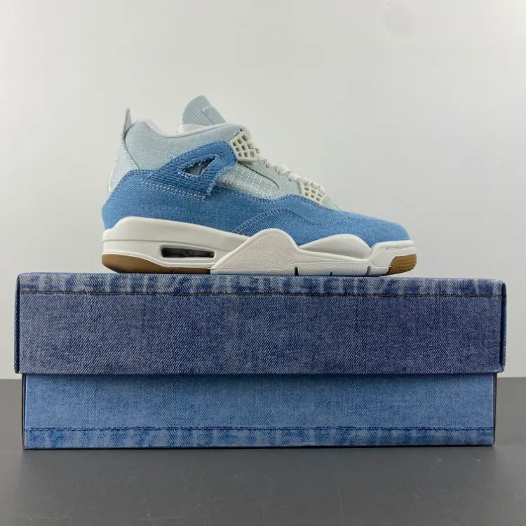 AJ 4 Denim Worn Blue Shoes Sneakers – nk0004418 image 7