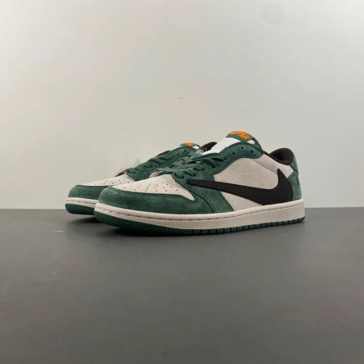 Travis Scott x AJ 1 Low OG SP Green Velvet Shoes Sneakers – nk0004583 image 5