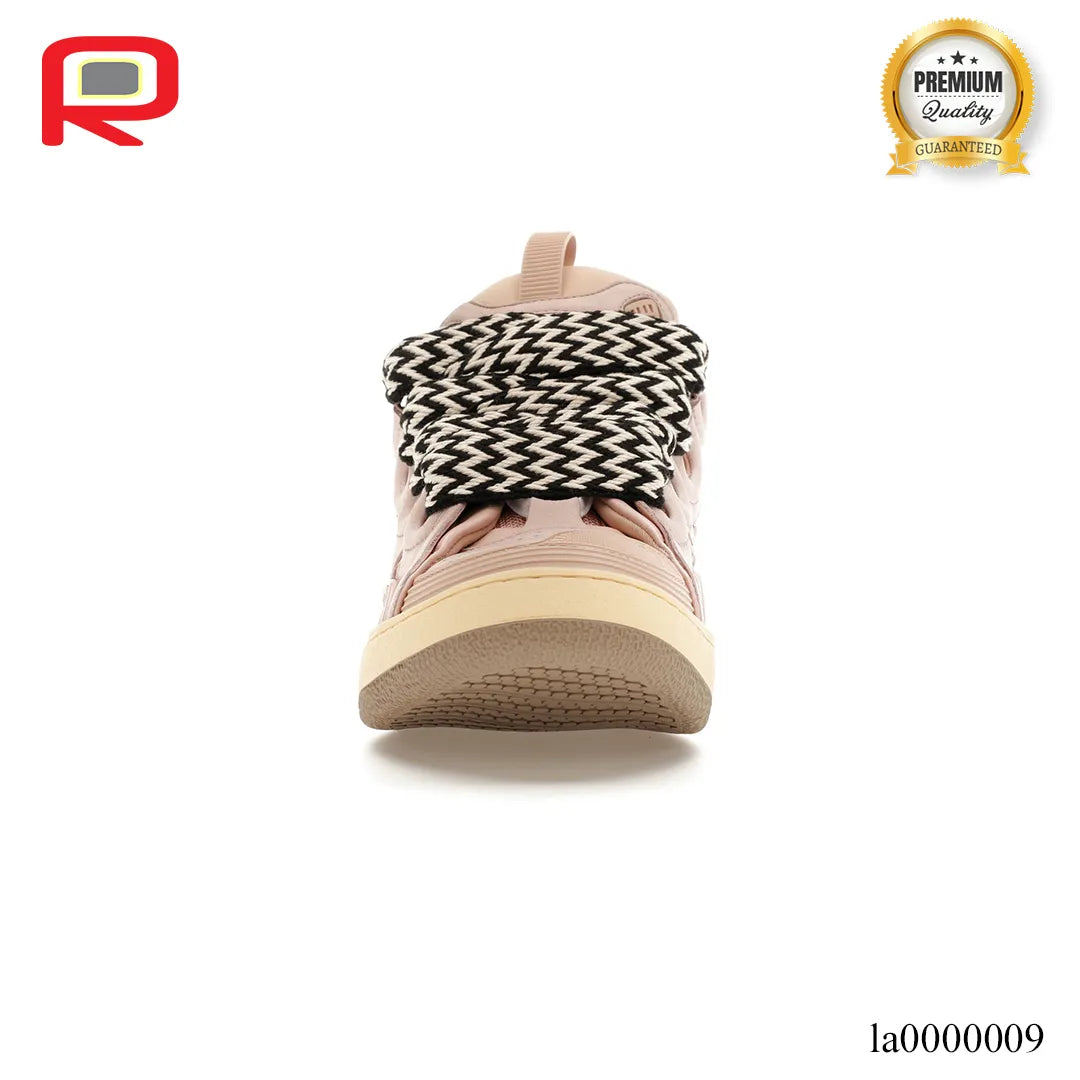 Lanvin Leather Curb Pink Gum Shoes Sneakers - la0000009 image 2