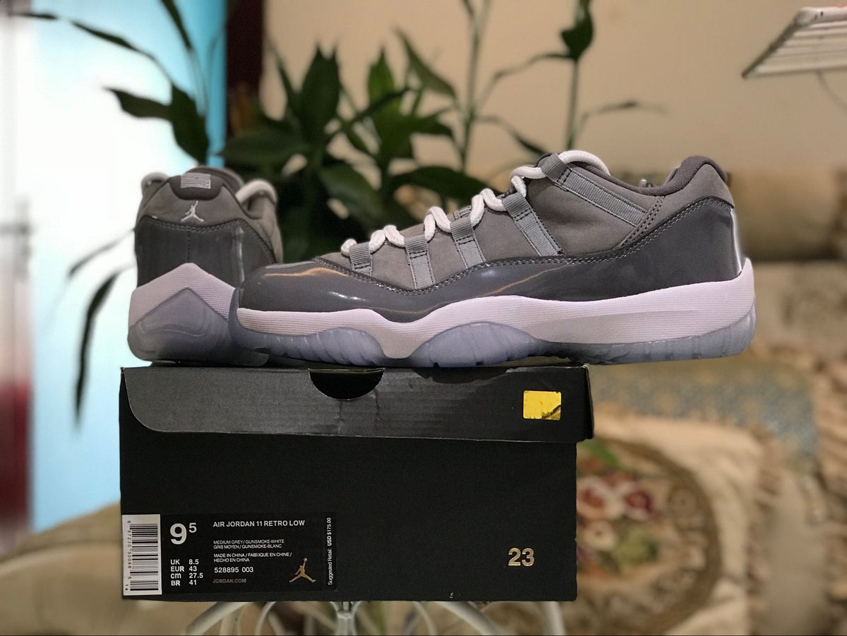 AJ 11 Low Cool Grey Shoes Sneakers - nk0000617 image 10