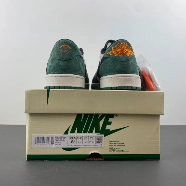 Travis Scott x AJ 1 Low OG SP Green Velvet Shoes Sneakers – nk0004583 image 9