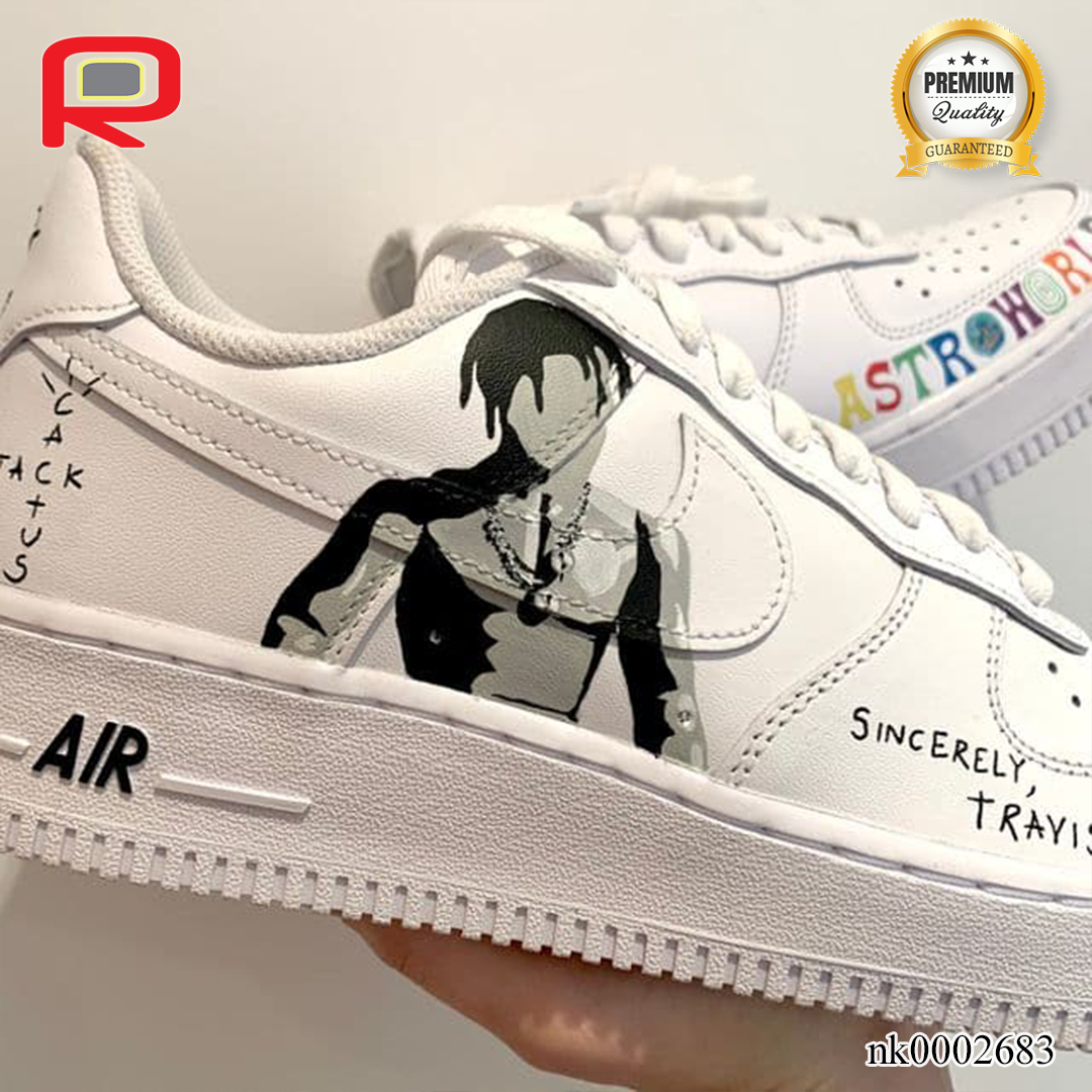 AF 1 Astroworld Custom Shoes Sneakers - nk0002683 image 2