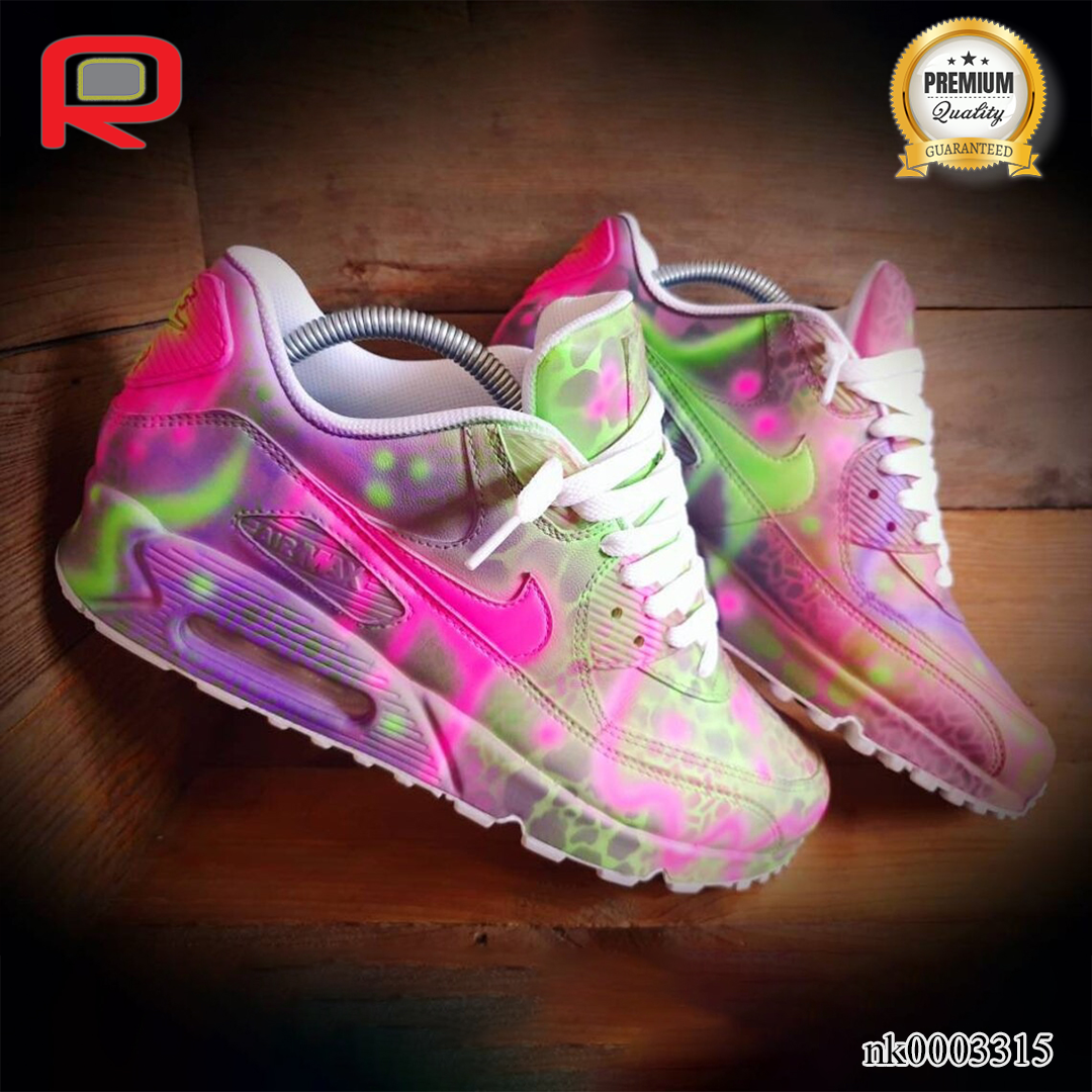 AM 90 Pink-Purple Graffiti Custom Shoes Sneakers - nk0003315 image 2