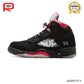 AJ 5 Retro Supreme Black Shoes Sneakers - nk0003414 image 1
