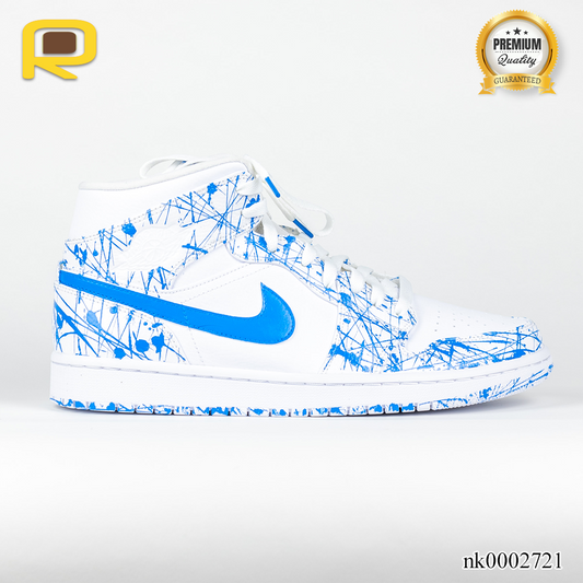AJ 1 UNC Pollocks Edition Custom Shoes Sneakers - nk0002721 image 0