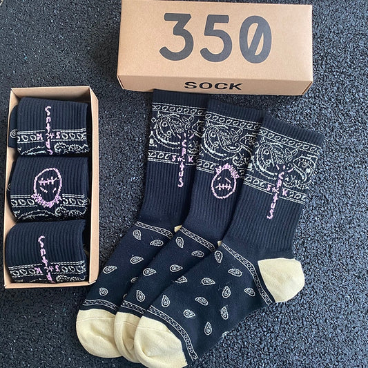 Socks Travis Scott Cactus Jack Bandanas 3 Pairs/box image 2