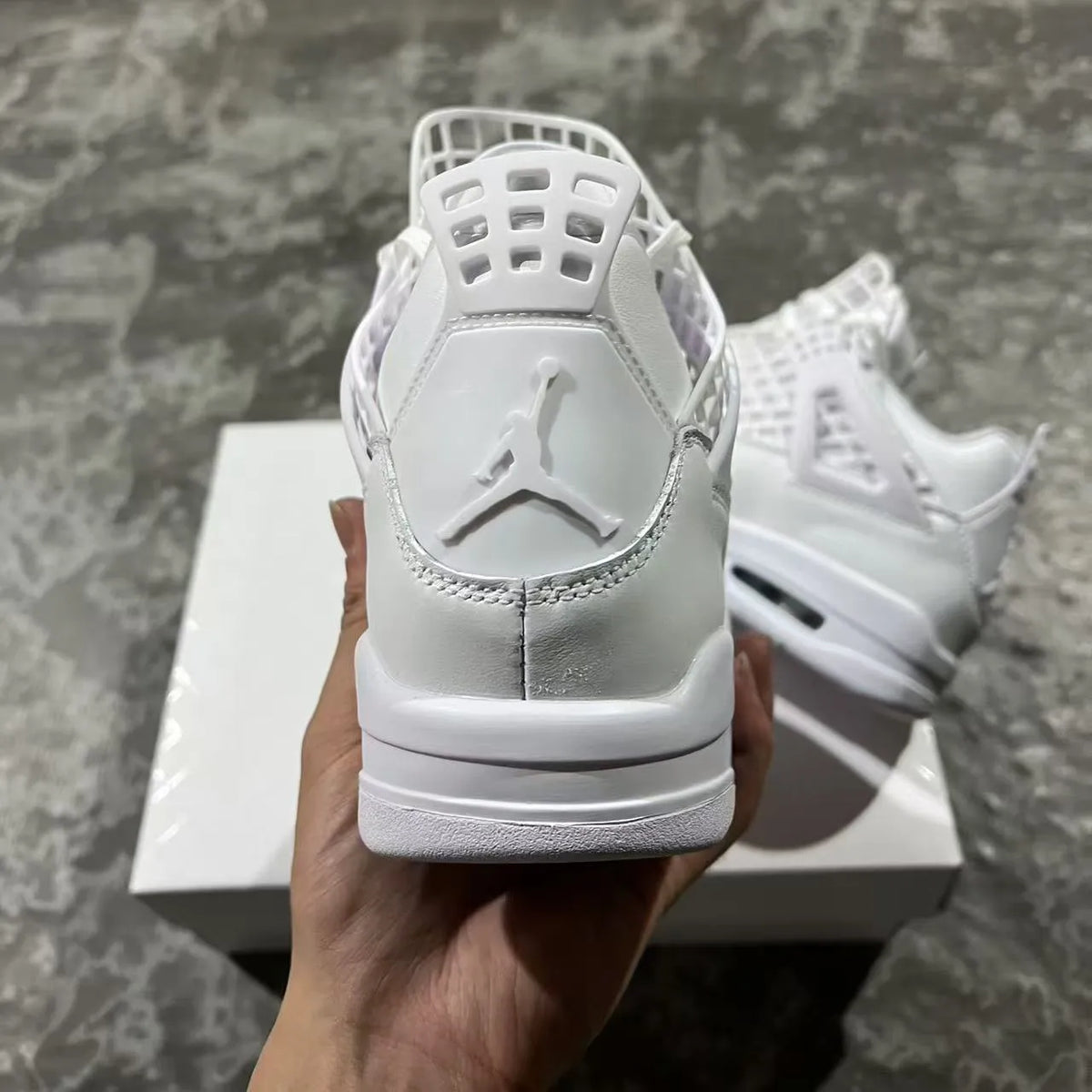 AJ 4 NET White Shoes Sneakers - nk0003908 image 13