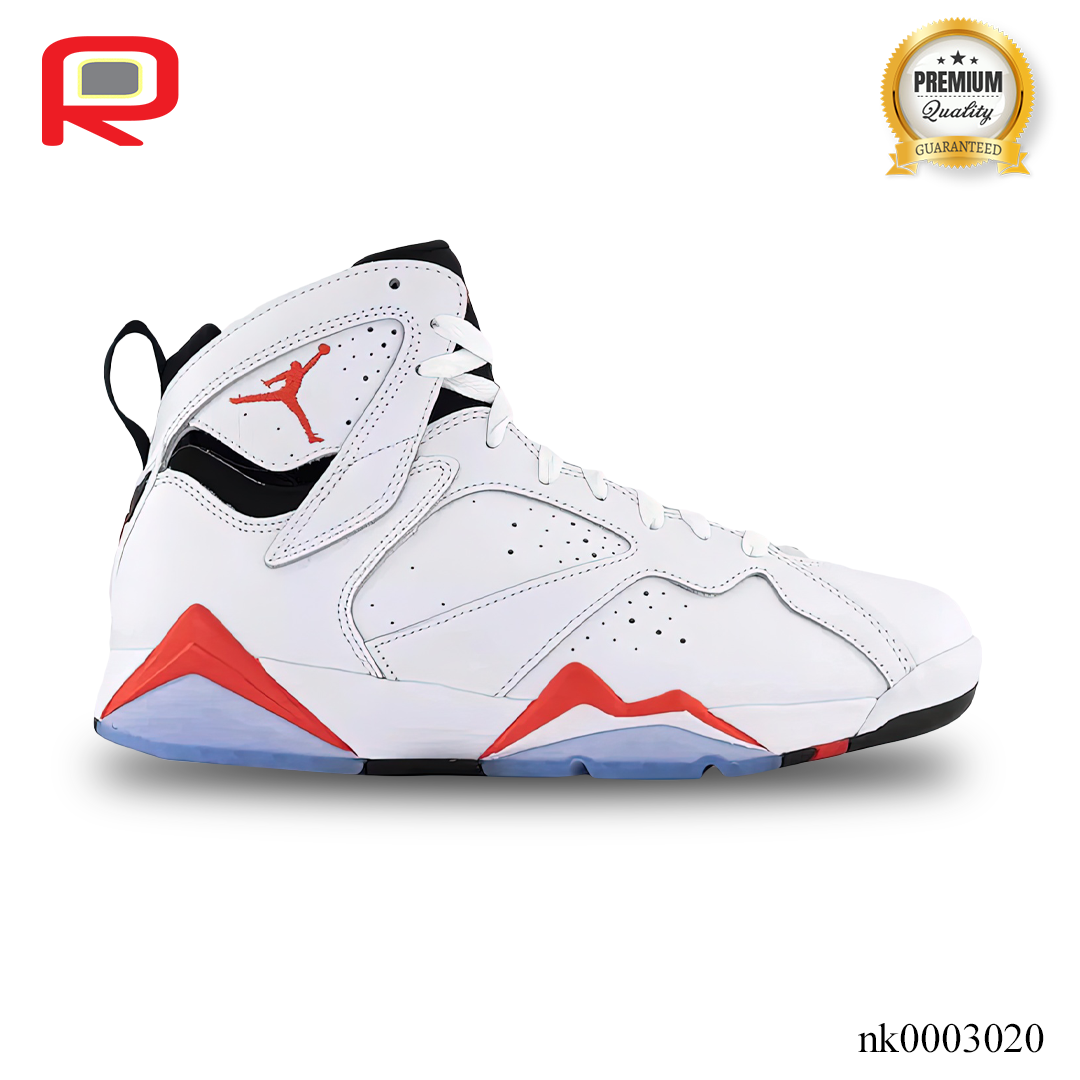 AJ 7 "White/Infrared" Shoes Sneakers - nk0003020 image 0