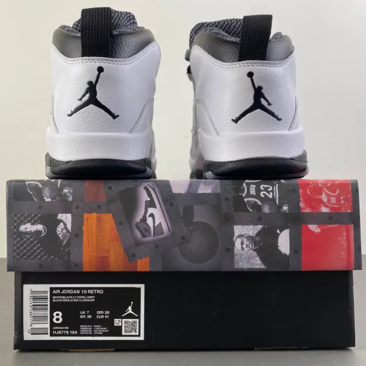 AJ 10 Retro Steel Shoes Sneakers - nk0001703 image 12