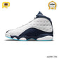 AJ 13 Retro White Obsidian Powder Blue Shoes Sneakers - nk0001386 image 1