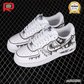 AF 1 07 Low White Black ASCE Custom Shoes Sneakers - nk0002980 image 2