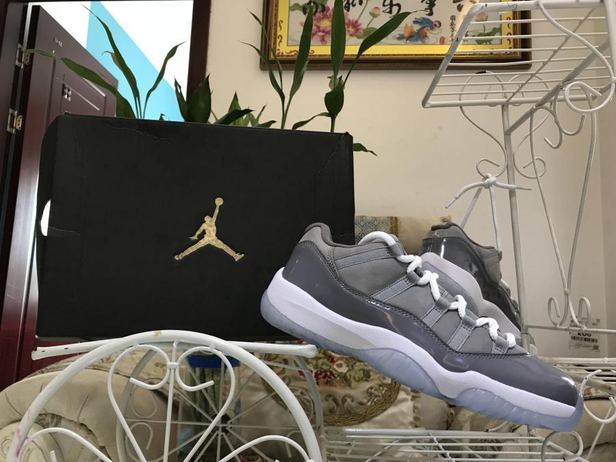 AJ 11 Low Cool Grey Shoes Sneakers - nk0000617 image 5