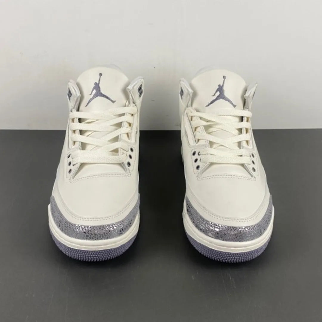 AJ 3 Sail/Metallic Silver Shoes Sneakers – nk0004372 image 9