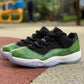 AJ 11 Low Green Snakeskin Shoes Sneakers - nk0003957 image 14