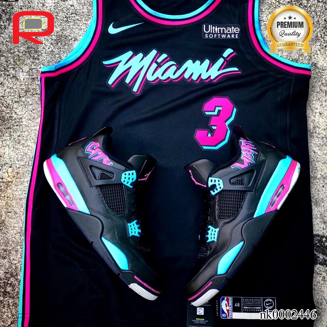 AJ 4 Liberty City Custom Shoes Sneakers - nk0002446 image 3