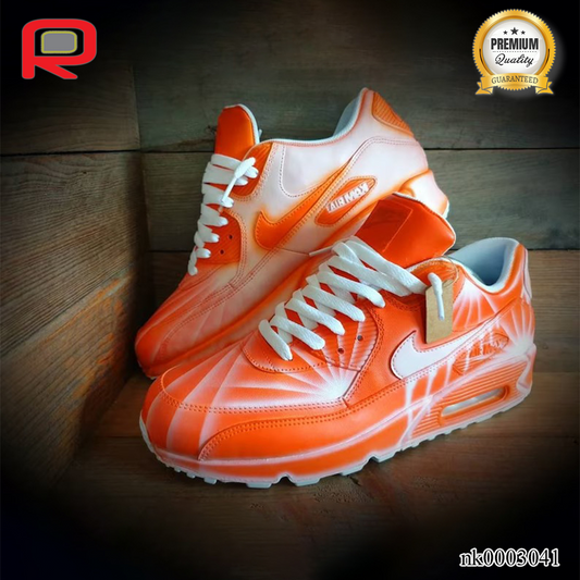 AM 90 Icey Drip-Orange Custom Shoes Sneakers - nk0003041 image 2