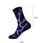 Purple Lightning Basketball Socks Men's image 13