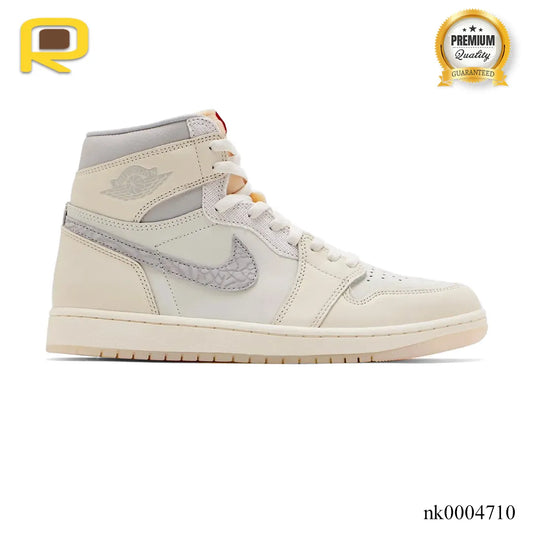 AJ 1 High OG Sail Elephant Print Shoes Sneakers – nk0004710 image 0