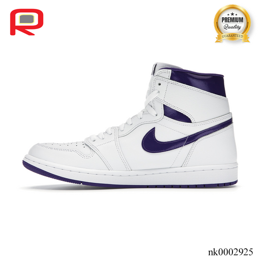 AJ 1 Retro High Court Purple Shoes Sneakers - nk0002925 image 2