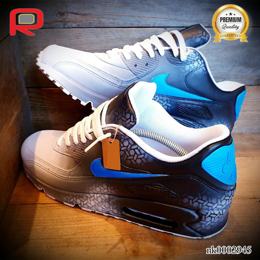 AM 90 Blue-White Art Custom Shoes Sneakers - nk0002945 image 2