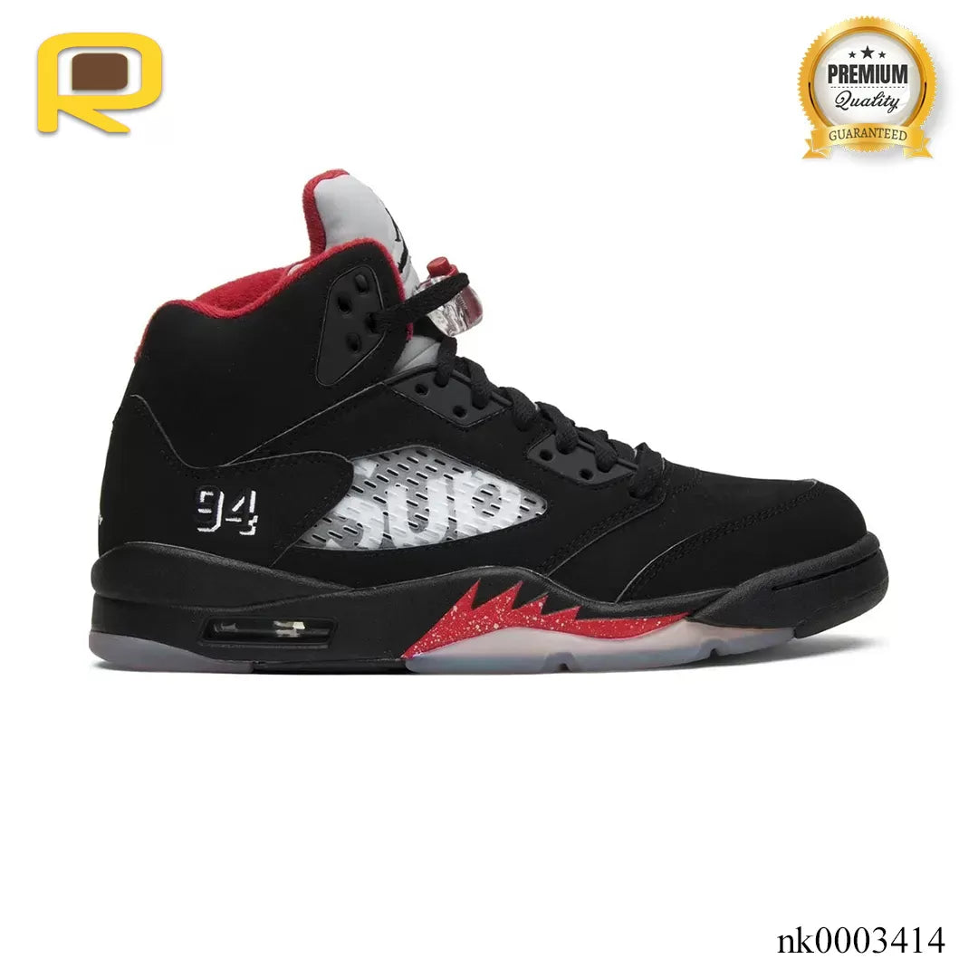 AJ 5 Retro Supreme Black Shoes Sneakers - nk0003414 image 0