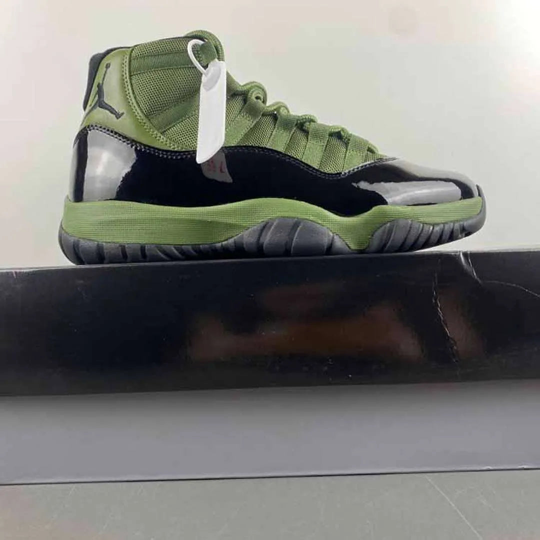 AJ 11 Retro Olive and Black Shoes Sneakers - nk0004177 image 12