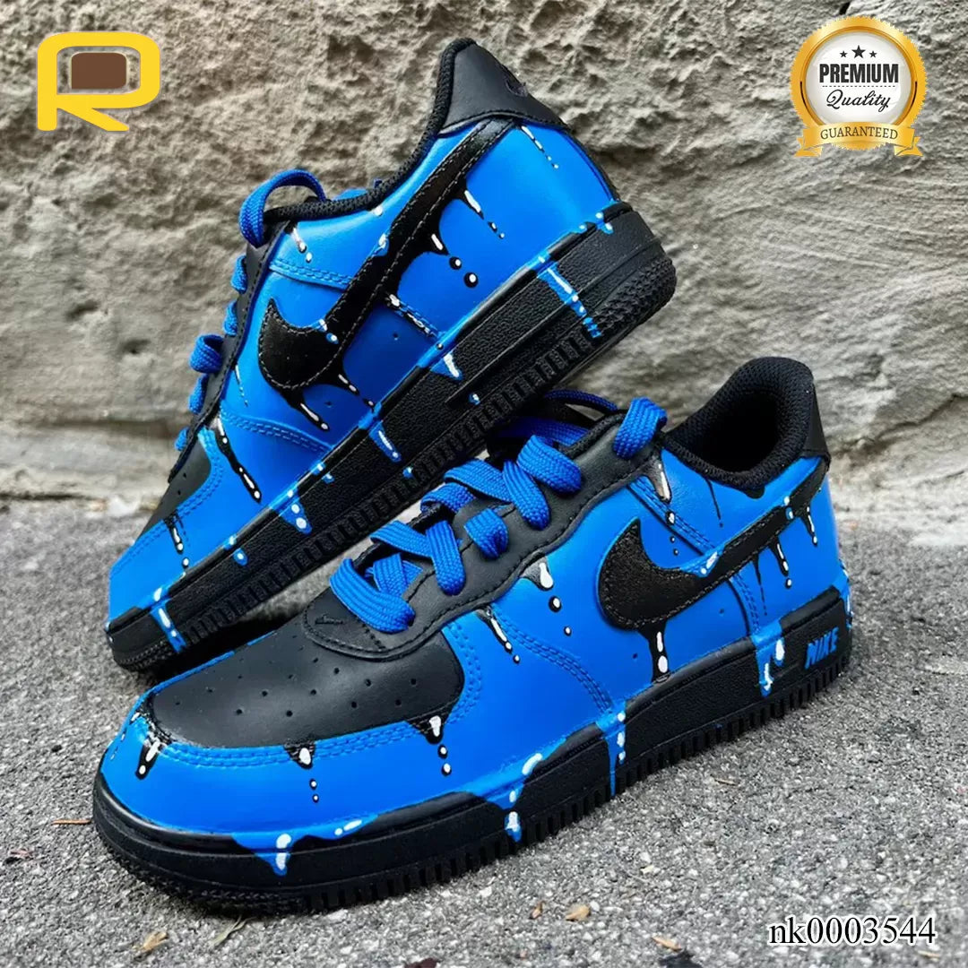 AF 1 Blue Drops Custom Shoes Sneakers - nk0003544 image 0