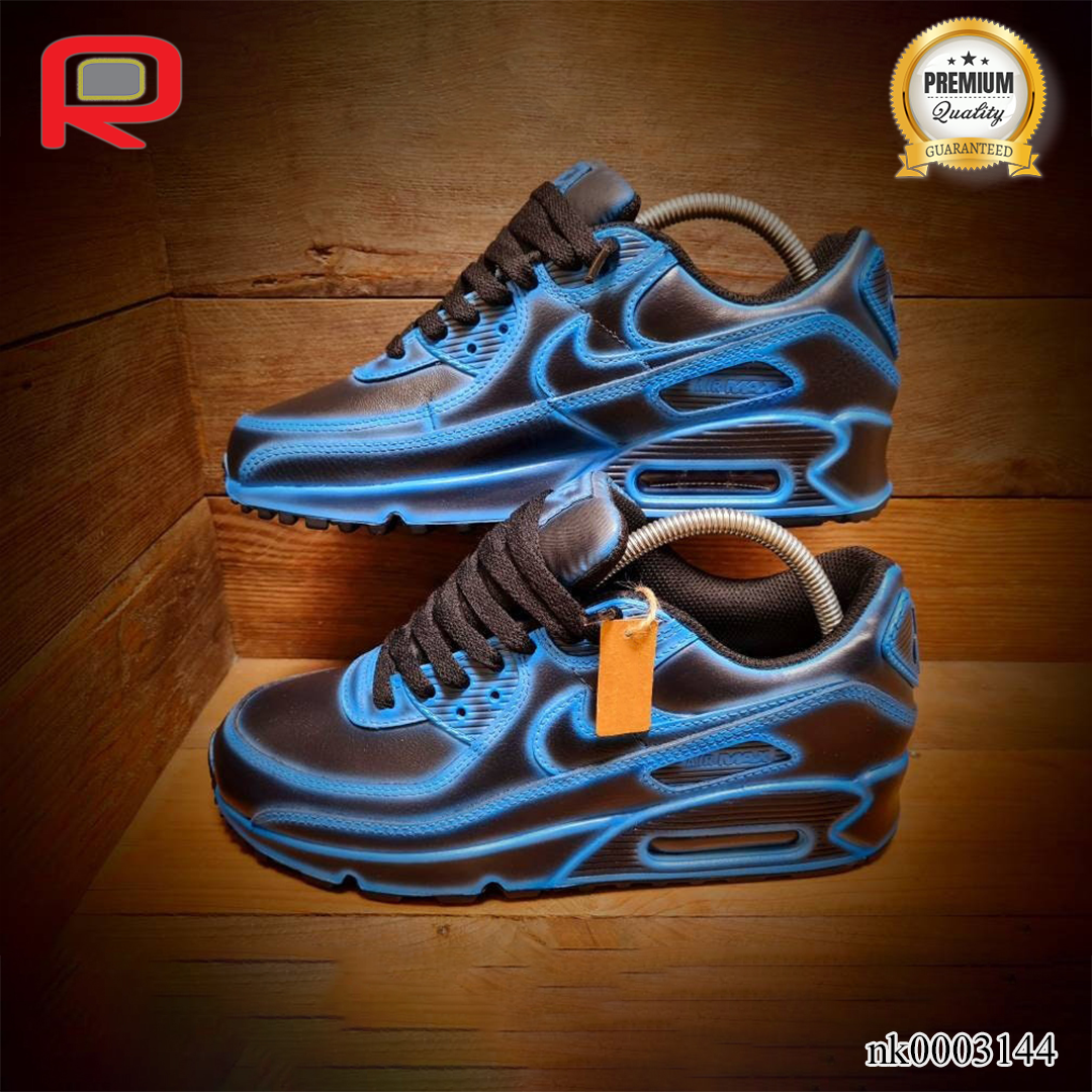 AM 90 Neon Blue Cartoon Custom Shoes Sneakers - nk0003144 image 4