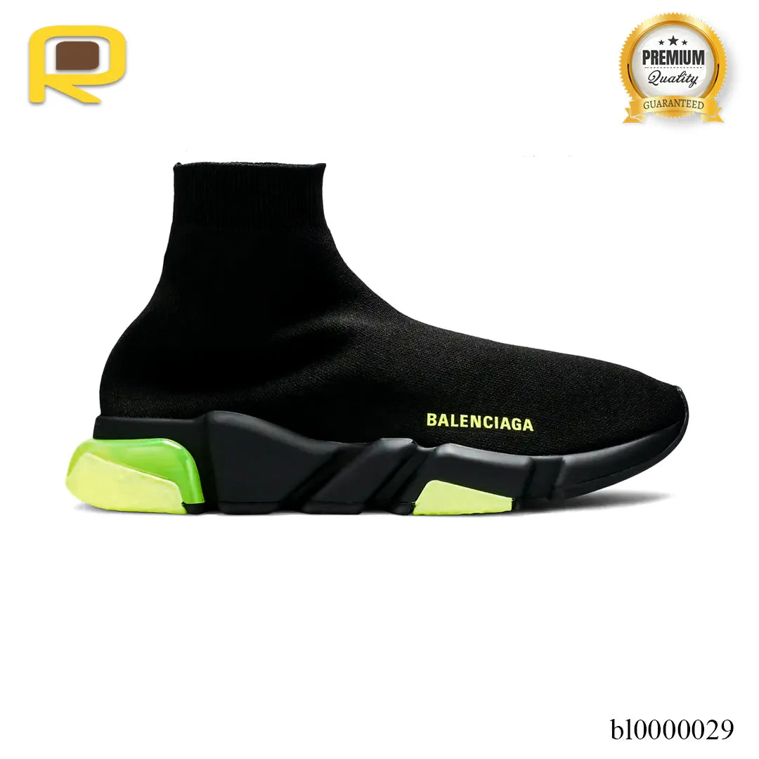 BLCG Speed Clear Sole Black Yellow Fluo Shoes Sneakers - bl0000029 image 0
