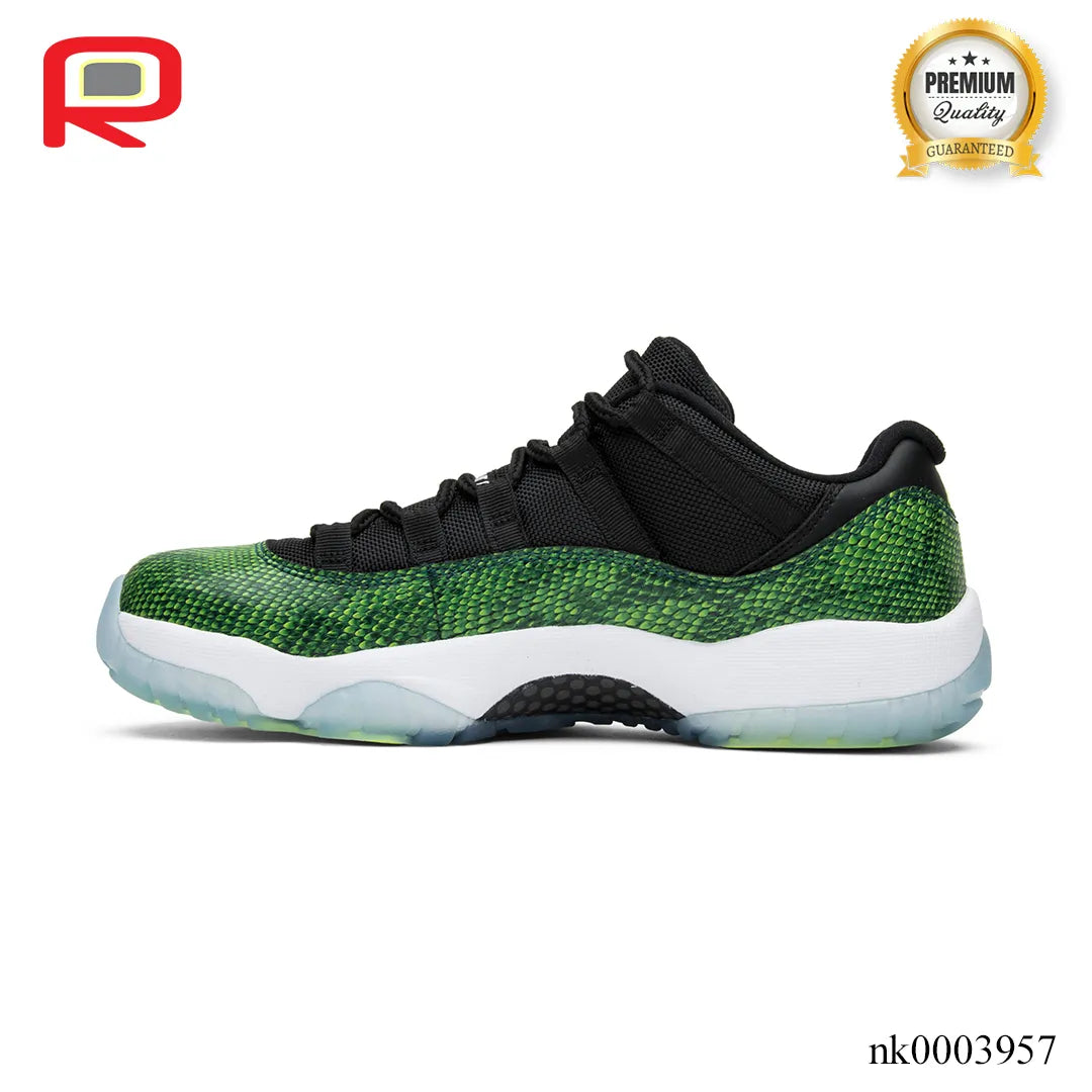 AJ 11 Low Green Snakeskin Shoes Sneakers - nk0003957 image 1