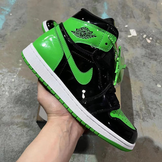 AJ 1 High OG Patent Green Shoes Sneakers – nk0004695 image 2