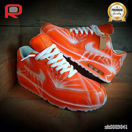 AM 90 Icey Drip-Orange Custom Shoes Sneakers - nk0003041 image 0