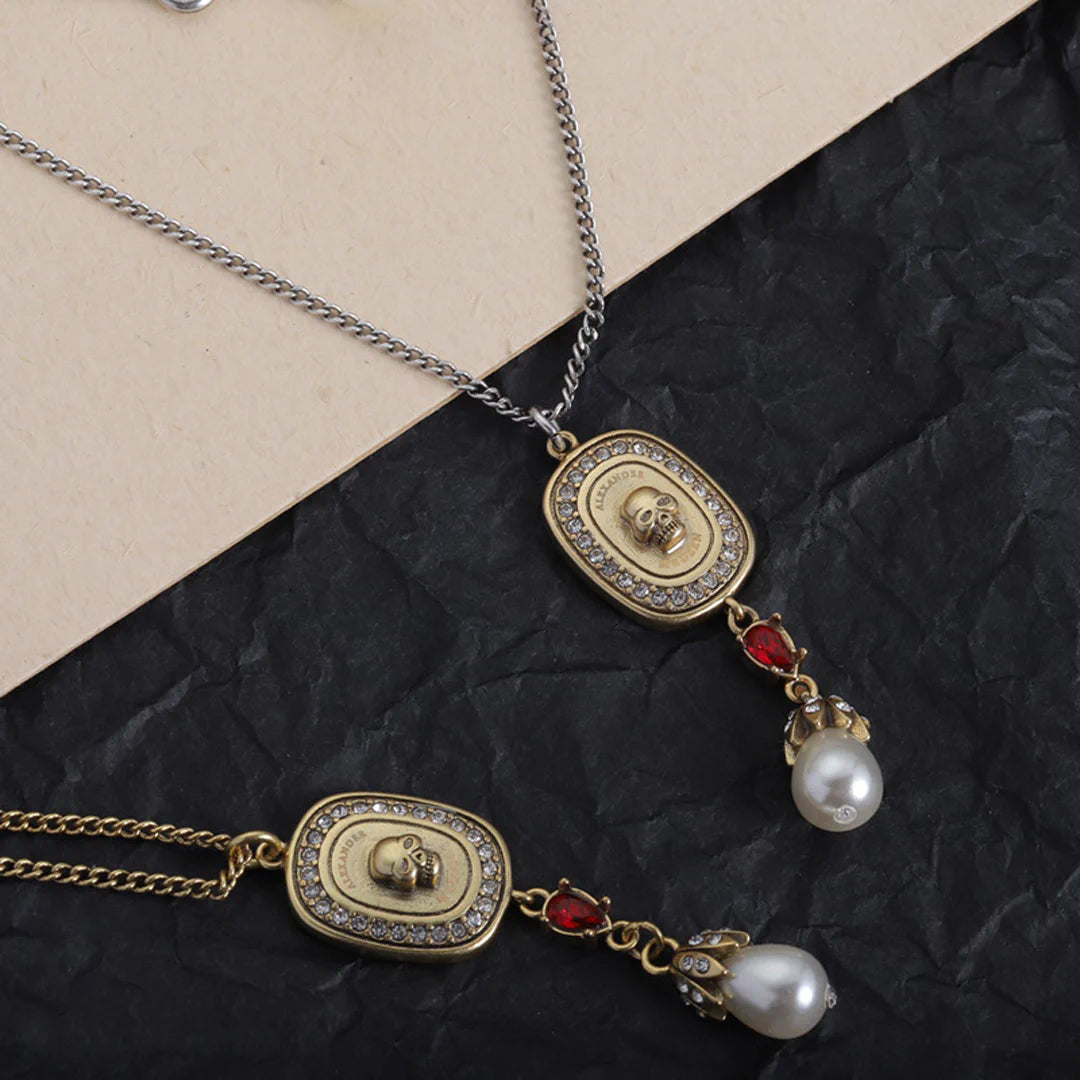 McQueen Skull Pendant Necklace - MC0010 image 4