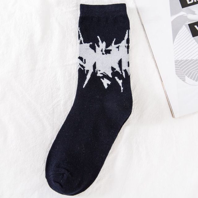 Purple Lightning Basketball Socks Men's image 5