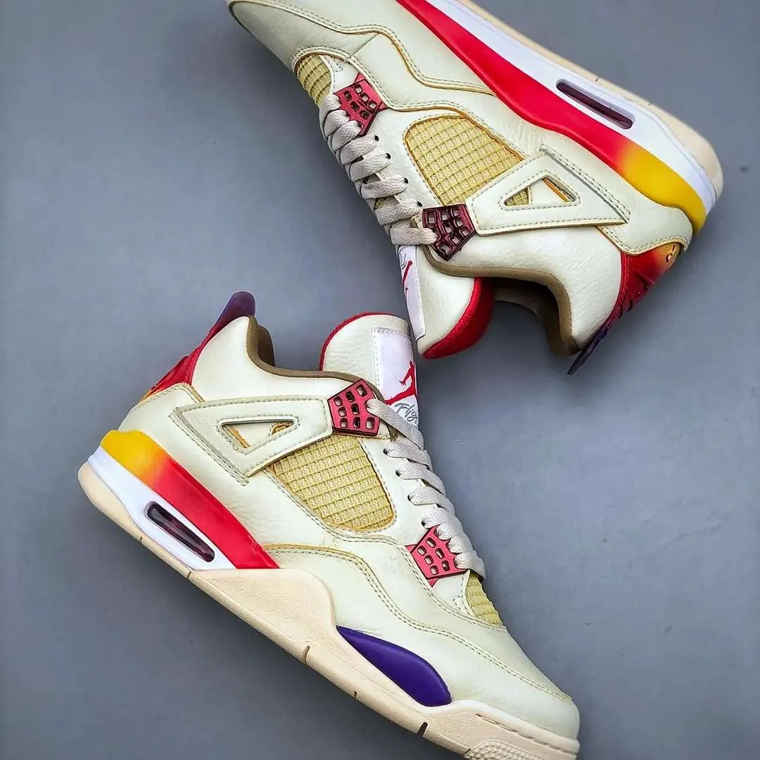 J Balvin x AJ 4 Medellín Sunset Shoes Sneakers - nk0004249 image 8