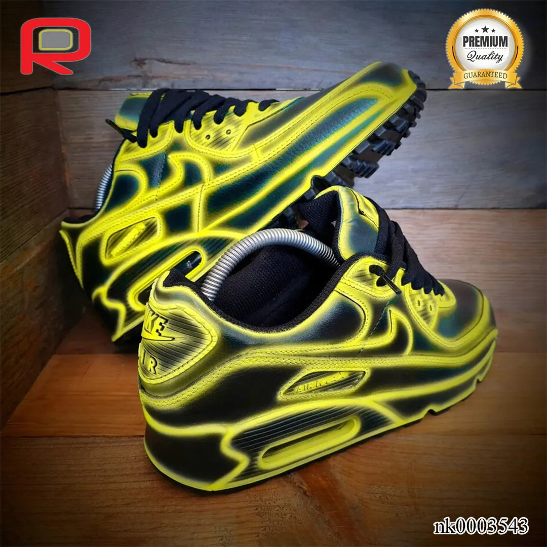 AM 90 Midnight Sunburst  Custom Shoes Sneakers - nk0003543 image 4