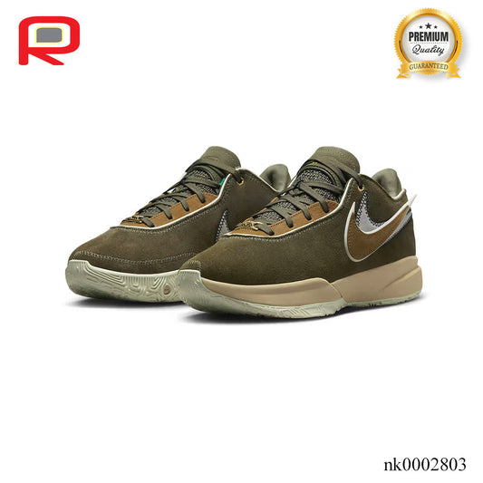 LeBron 20 Olive Suede Shoes Sneakers - nk0002803 image 2