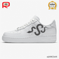 AF 1 Black Snake Custom Shoes Sneakers - nk0002648 image 3