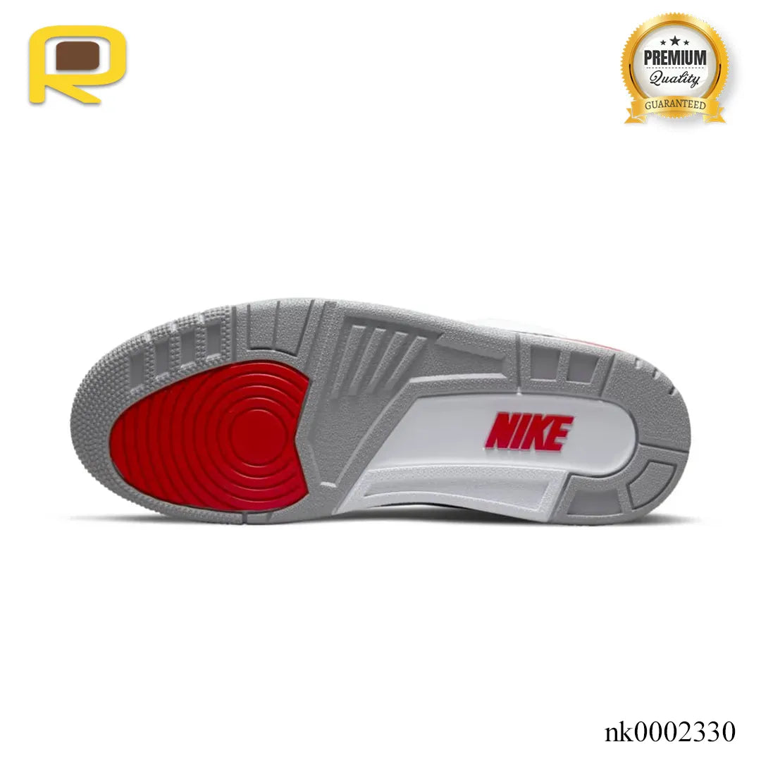 AJ 3 Retro Fire Red Shoes Sneakers - nk0002330 image 4