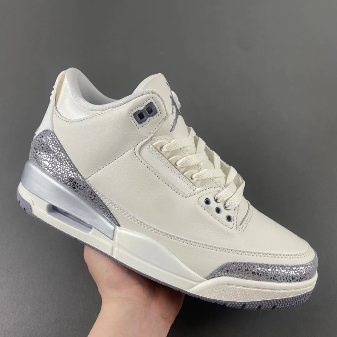 AJ 3 Sail/Metallic Silver Shoes Sneakers – nk0004372 image 5