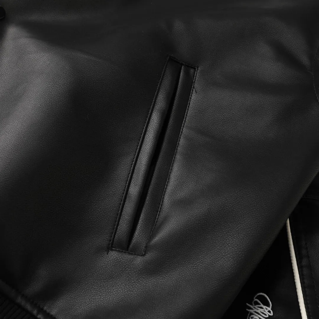 NK x SUP Leather Varsity Jacket - NK0009 image 10