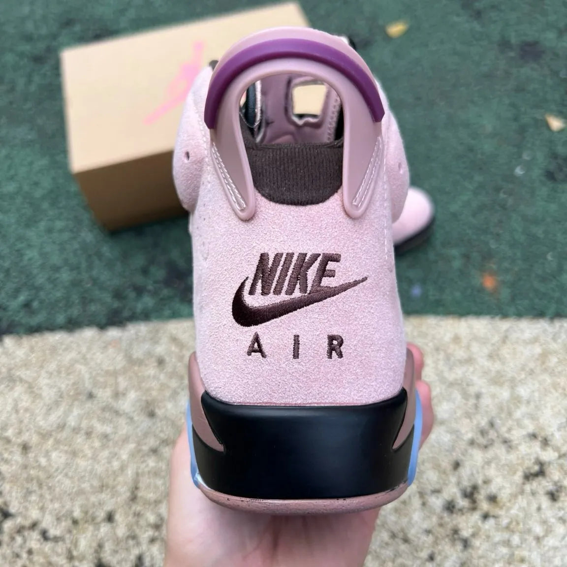 A Ma Maniere x AJ 6  SP Black Smokey Mauve Shoes Sneakers - nk0004756 image 4