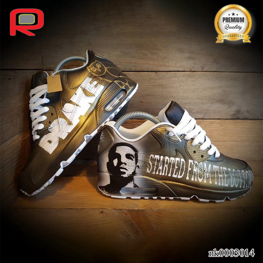 AM 90 Drizzy Painted Custom Shoes Sneakers - nk0003014 image 0