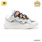 Lanvin Leather Curb White Multi Shoes Sneakers - la0000007 image 0