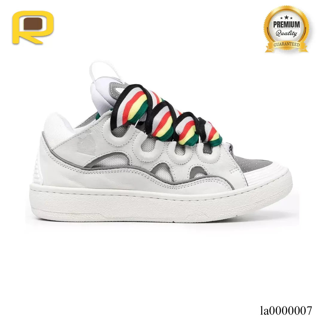 Lanvin Leather Curb White Multi Shoes Sneakers - la0000007 image 0