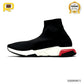 BLCG Speed Clear Sole Black Red Shoes Sneakers - bl0000031 image 1
