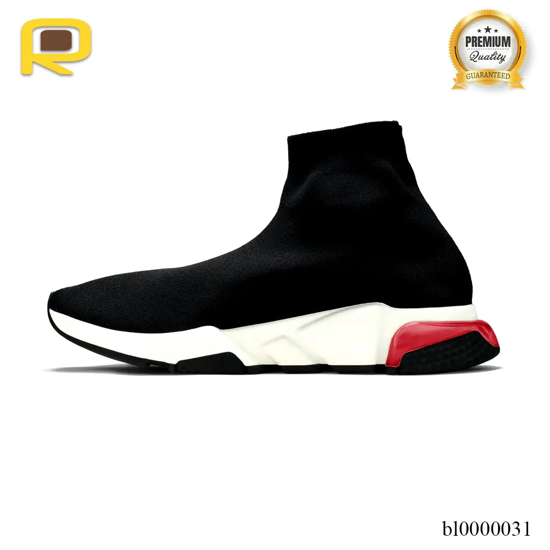 BLCG Speed Clear Sole Black Red Shoes Sneakers - bl0000031 image 1