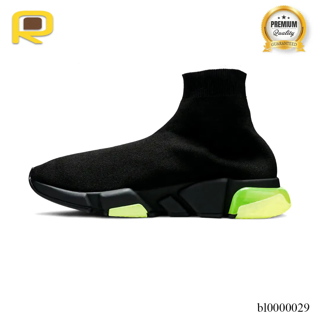 BLCG Speed Clear Sole Black Yellow Fluo Shoes Sneakers - bl0000029 image 1