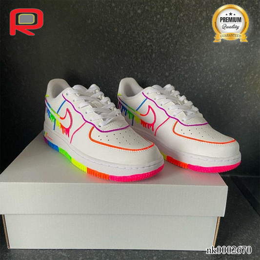 AF 1 Zona Rainbow Custom Shoes Sneakers - nk0002670 image 2